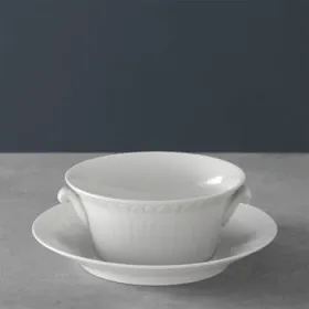 Фото: Суповая чаша и подтарельник Villeroy&Boch Cellini 0,4 л