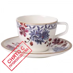 Фото: Кофейная чашка и блюдце Villeroy&Boch Artesano Provencal Lavendel, 2 предмета