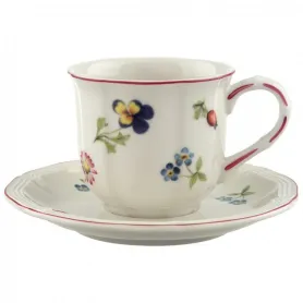 Фото: Чашка и блюдце для эспрессо Villeroy&Boch Petite Fleur 0,1 л