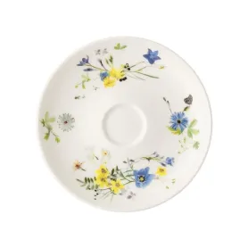 Фото: Блюдце без бортов к чашке для эспрессо Rosenthal Brillance Fleurs des Alpes 11 см
