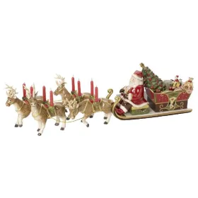 Фото: Музыкальная шкатулка - подсвечник "Санта Клаус на санях" Christmas Toys Memory 70 x 22 x 16 см