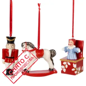 Фото: Набор елочных украшений Nostalgic Ornaments "Игрушки" 3 шт.