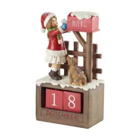 Фото: Фигурка декоративная Christmas Toys "Девочка с календарем" 12,5 х 8 х 22,5 см