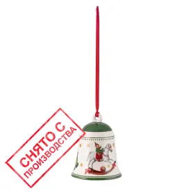 Фото: Елочное украшение - колокольчик Christmas Toys "зеленый 5,5 х 5,5 х 6,9 см
