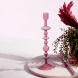 Фото: Подсвечник Like Home розовый, 8 х 27 см