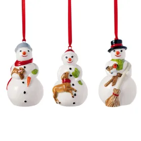 Фото: Набор елочных украшений Nostalgic Ornaments "Снеговики" 3 шт.