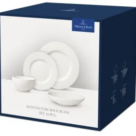 Фото: Набор посуды Manufacture Rock Blanc 16 пр.