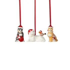 Фото: Набор елочных украшений Nostalgic Ornaments "Кошки" 3 шт.