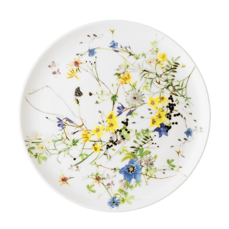 Пирожковая тарелка без бортов Rosenthal Brillance Fleurs des Alpes 18 см