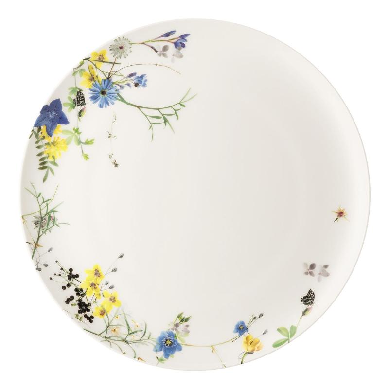 Столовая тарелка без бортов Rosenthal Brillance Fleurs des Alpes 27 см