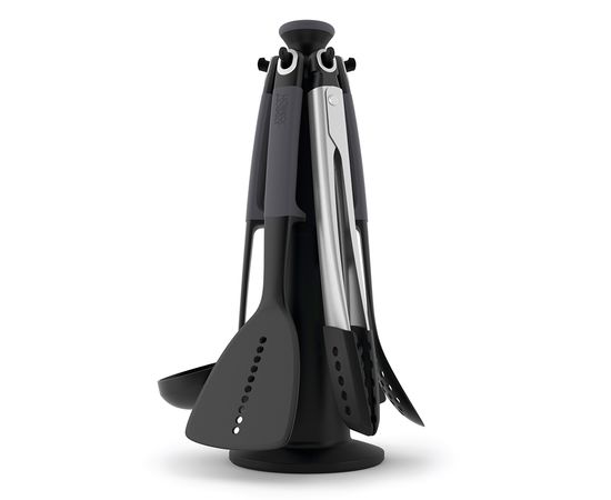 Набор кухонных принадлежностей Joseph Joseph Elevate Carousel grey с щипцами 7 пр.